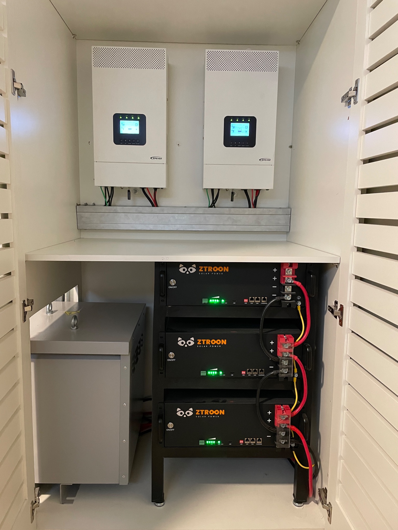 Sistema de baterias instalado